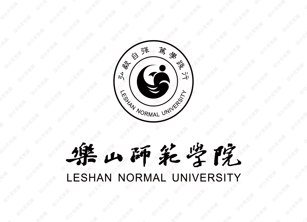 乐山师范学院校徽logo矢量标志素材