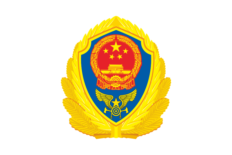 中国消防救援队队徽，队旗矢量图下载