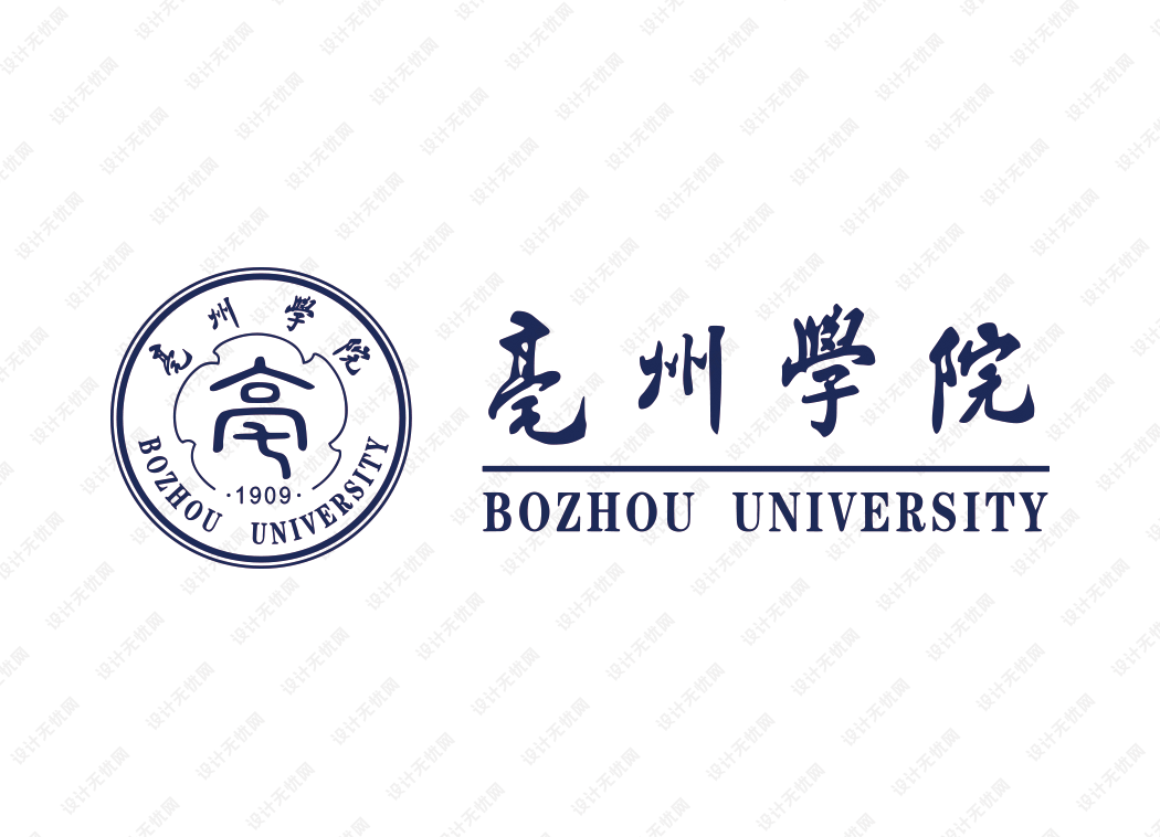 亳州学院校徽logo矢量标志素材