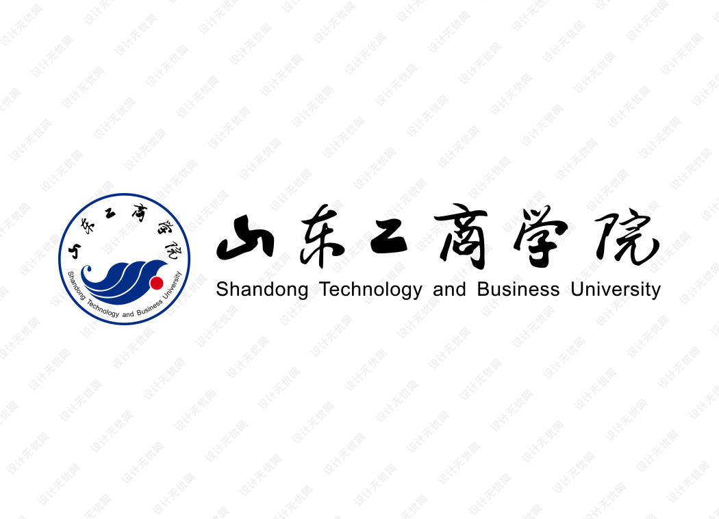 山东工商学院校徽logo矢量标志素材