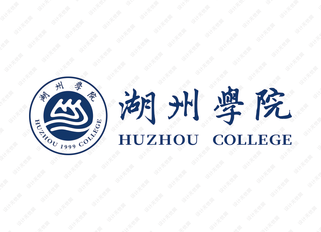 湖州学院校徽logo矢量标志素材