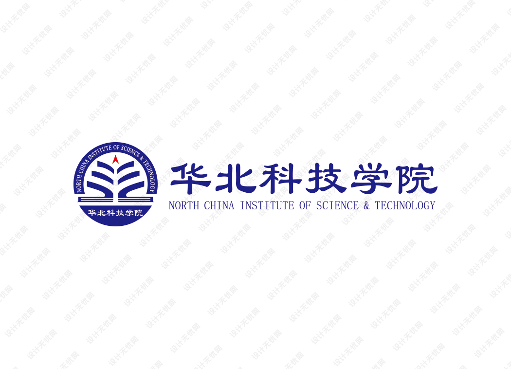 华北科技学院校徽logo矢量标志素材