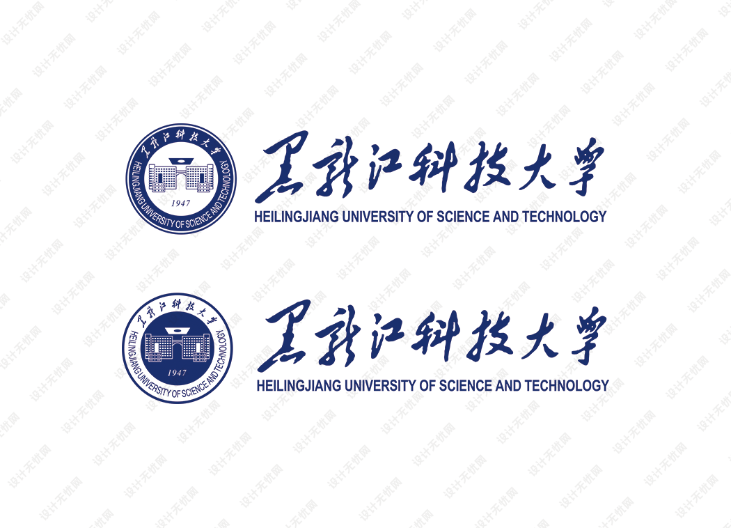 黑龙江科技大学校徽logo矢量标志素材