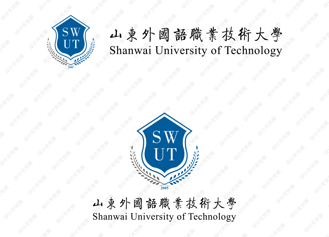 山东外国语职业技术大学校徽logo矢量标志素材