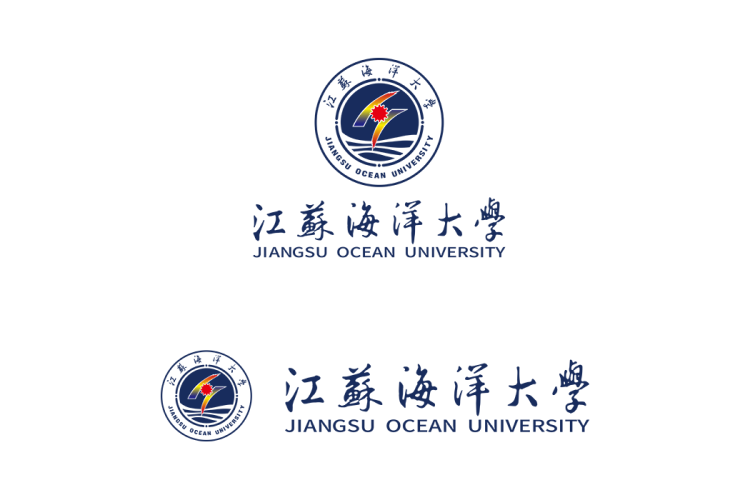 江苏海洋大学校徽logo矢量标志素材