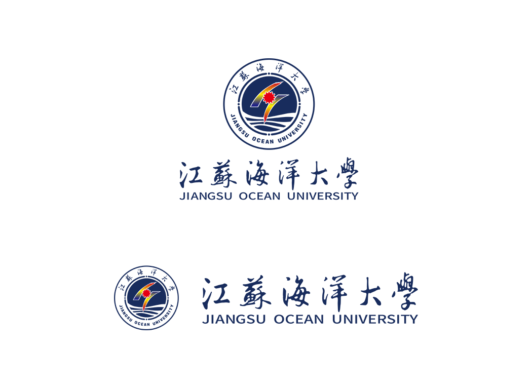 江苏海洋大学校徽logo矢量标志素材