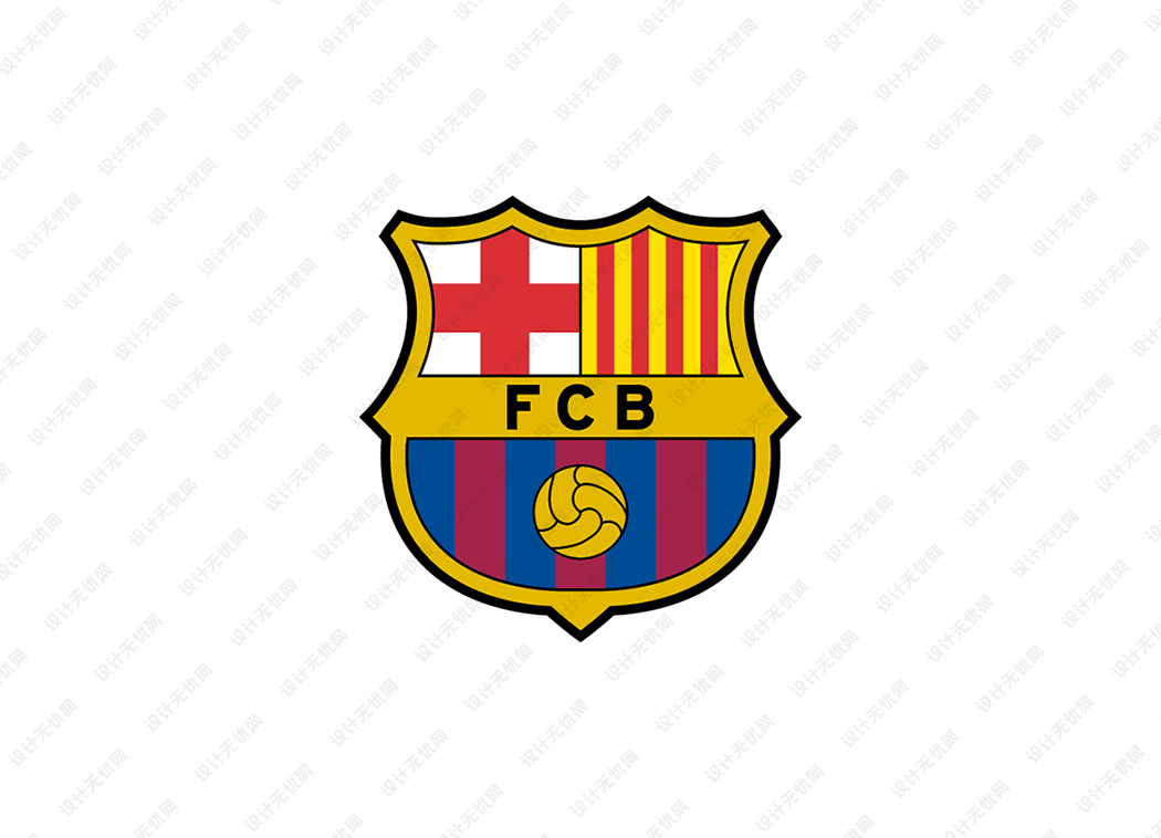 西甲：巴塞罗那队徽logo矢量素材