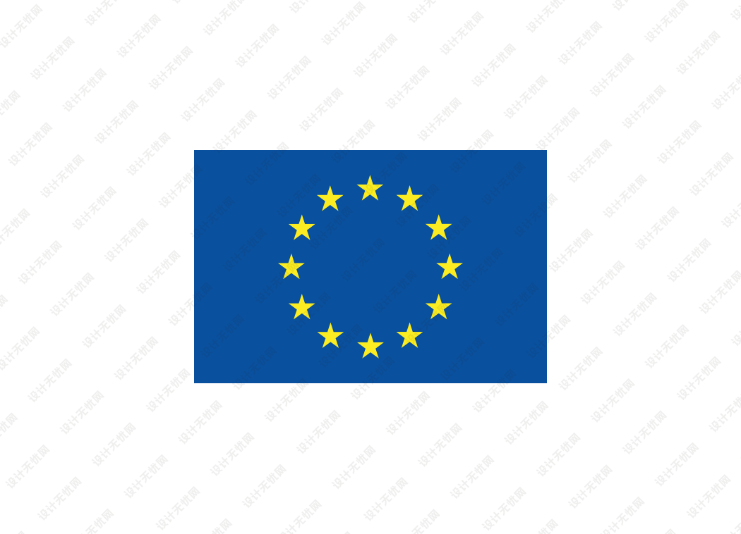 欧盟旗帜矢量高清素材