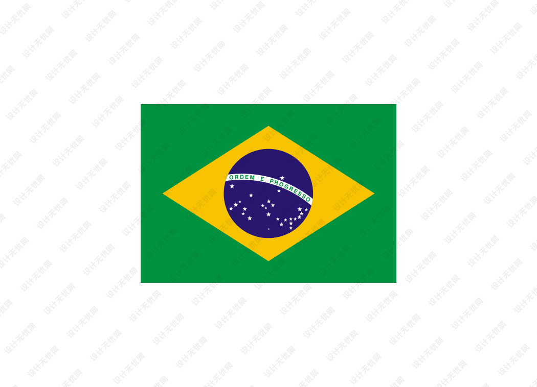 巴西国旗矢量高清素材