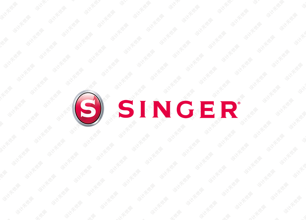 胜家(singer)缝纫机logo矢量标志素材