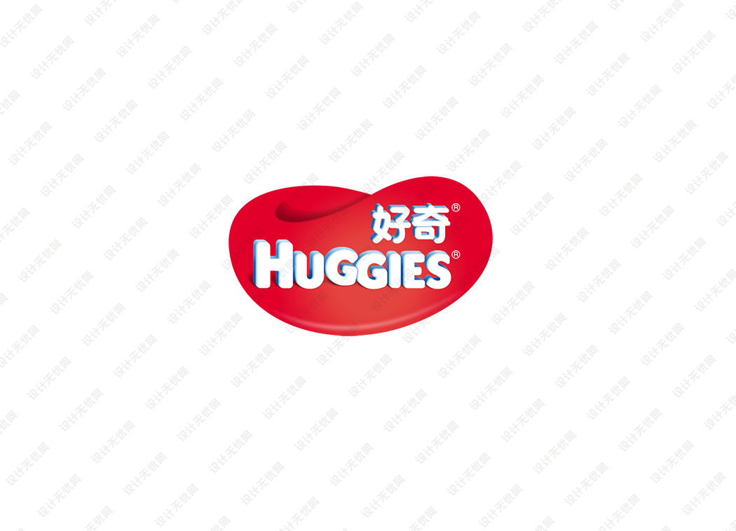 好奇HUGGIES纸尿裤logo矢量标志素材