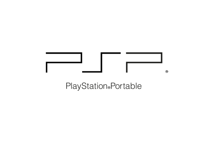 PSP游戏机logo矢量标志素材