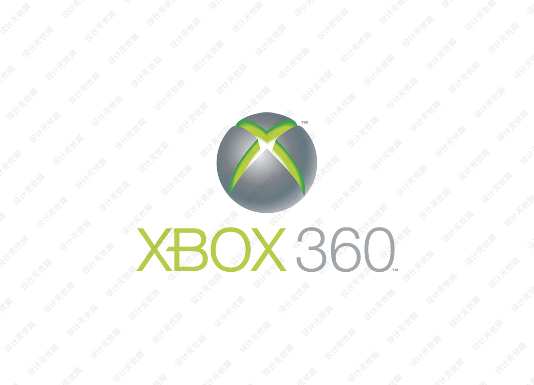 XBOX 360游戏机logo矢量标志素材