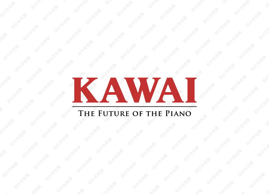 KAWAI卡瓦依钢琴logo矢量标志素材