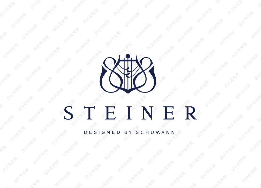 STEINER斯坦纳钢琴logo矢量标志素材