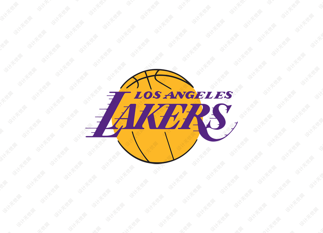 NBA洛杉矶湖人队logo矢量素材