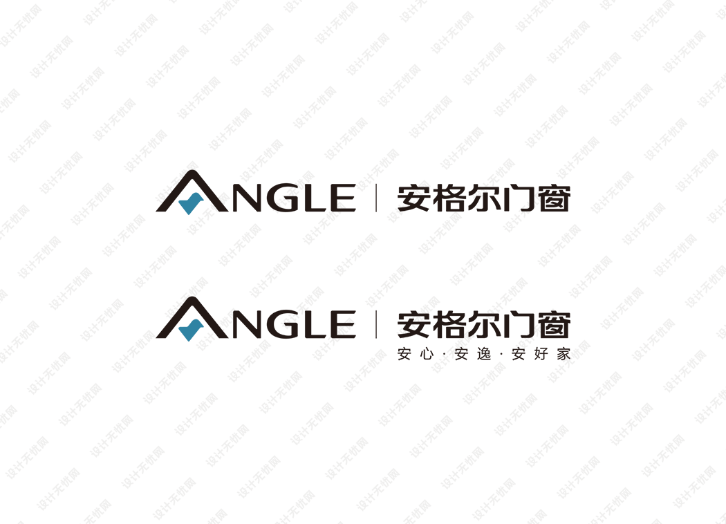 安格尔门窗logo矢量标志素材