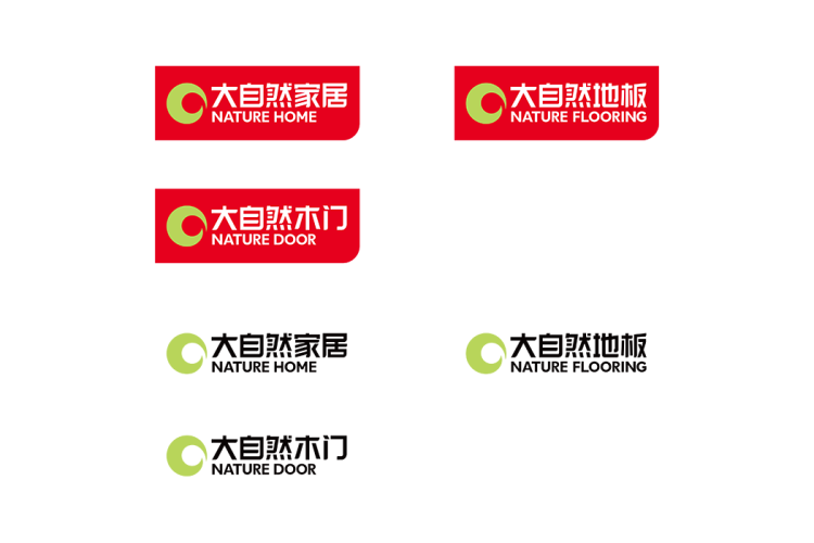 大自然家居logo矢量标志素材