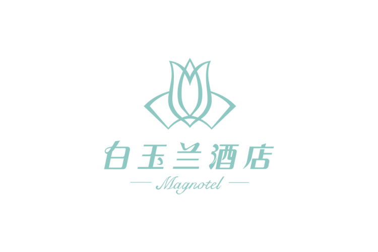 白玉兰酒店logo矢量标志素材