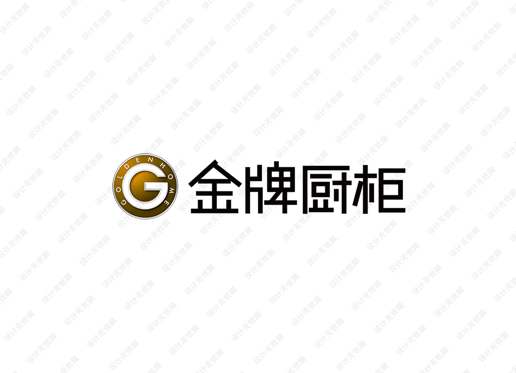 金牌厨柜logo矢量标志素材