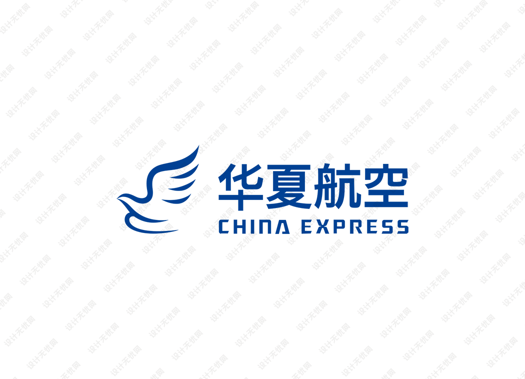 华夏航空logo矢量标志素材