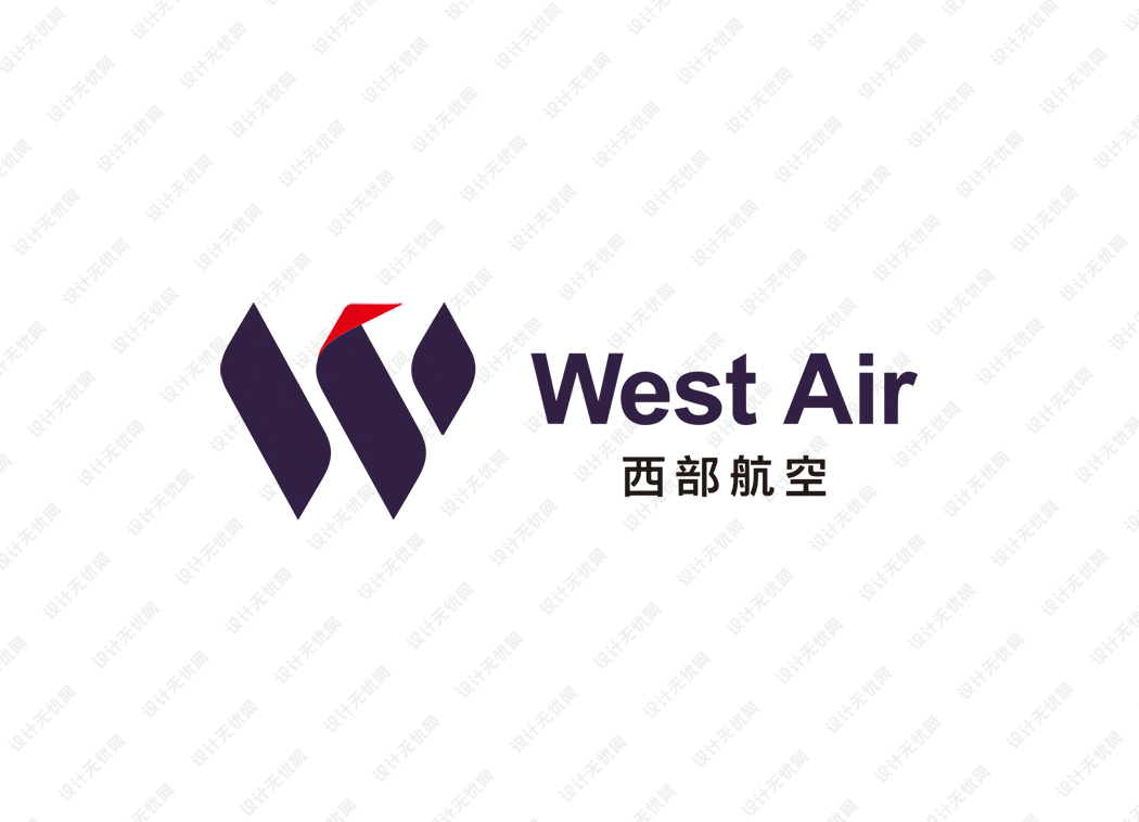 西部航空logo矢量标志素材