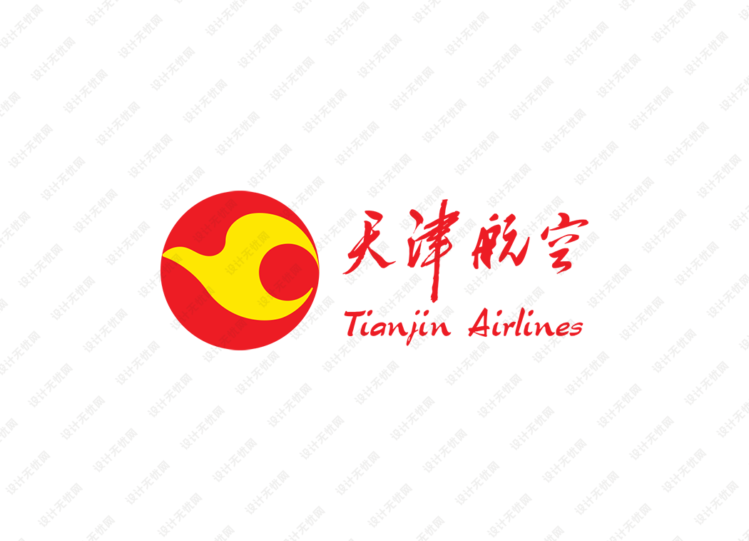 天津航空logo矢量标志素材