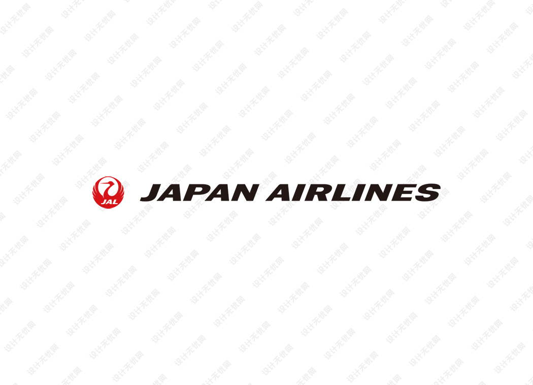 日本航空logo矢量标志素材