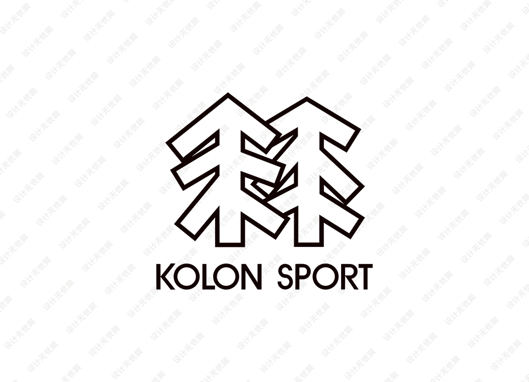 登山装备品牌：KOLON SPORT可隆logo矢量标志素材