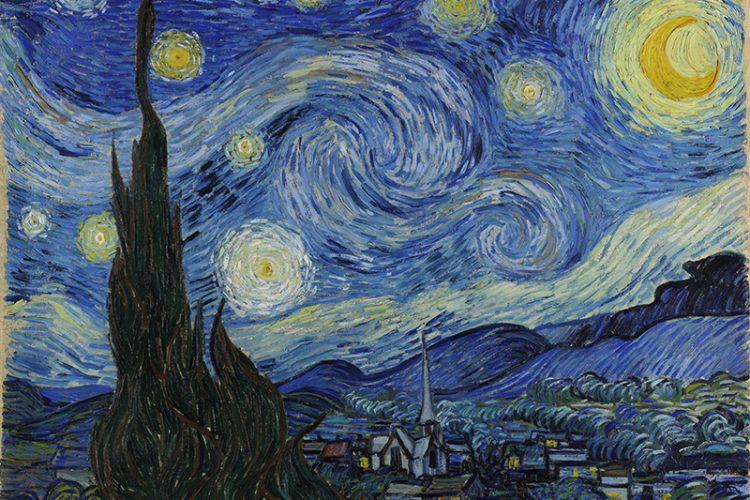 梵高：名画《星月夜》超高清大图下载