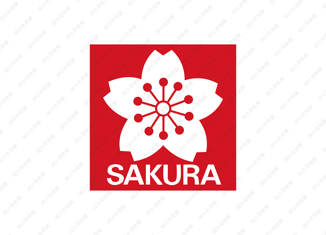 SAKURA樱花文具logo矢量标志素材