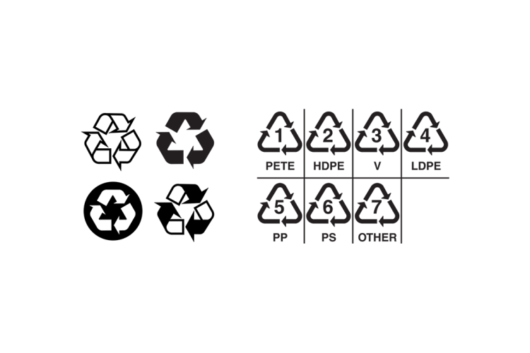 可回收标志logo矢量素材
