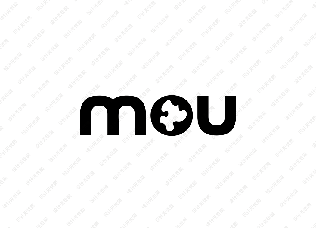 MOU雪地靴logo矢量标志素材