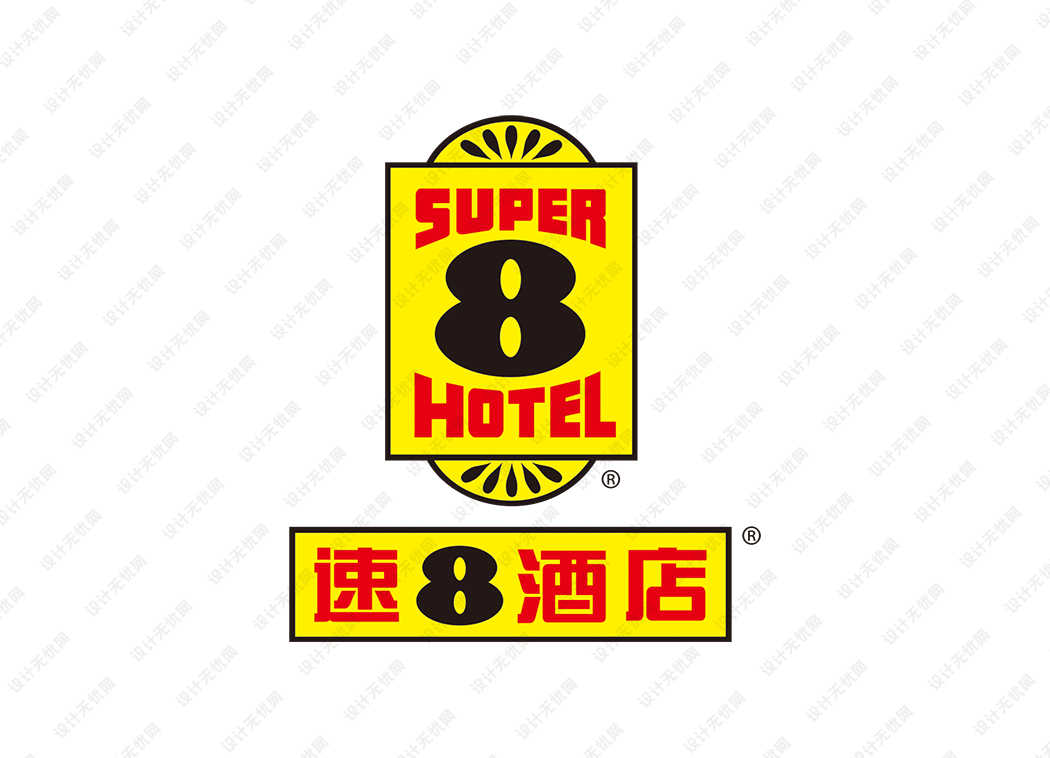 速8酒店logo矢量标志素材