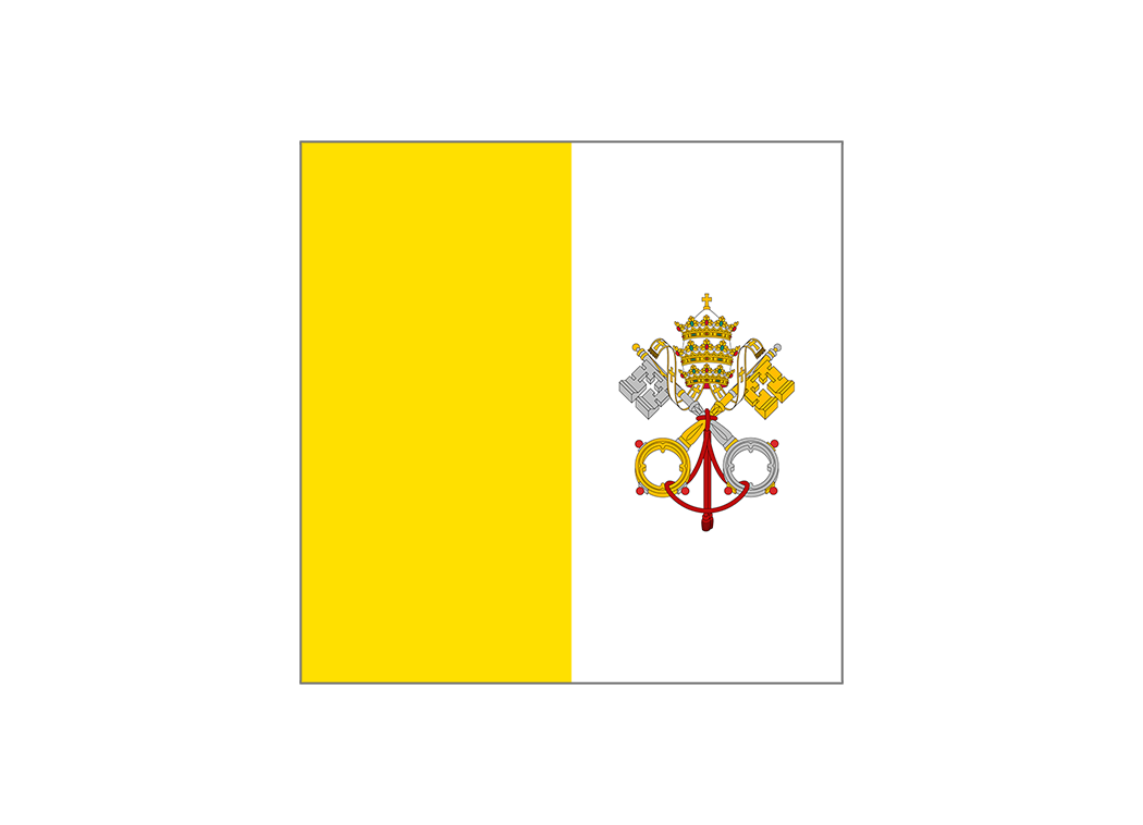 梵蒂冈国旗矢量高清素材