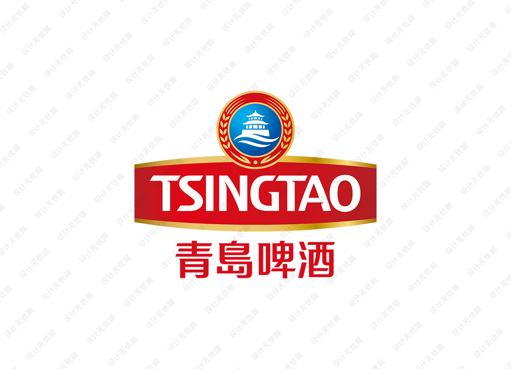 青岛啤酒logo矢量标志素材