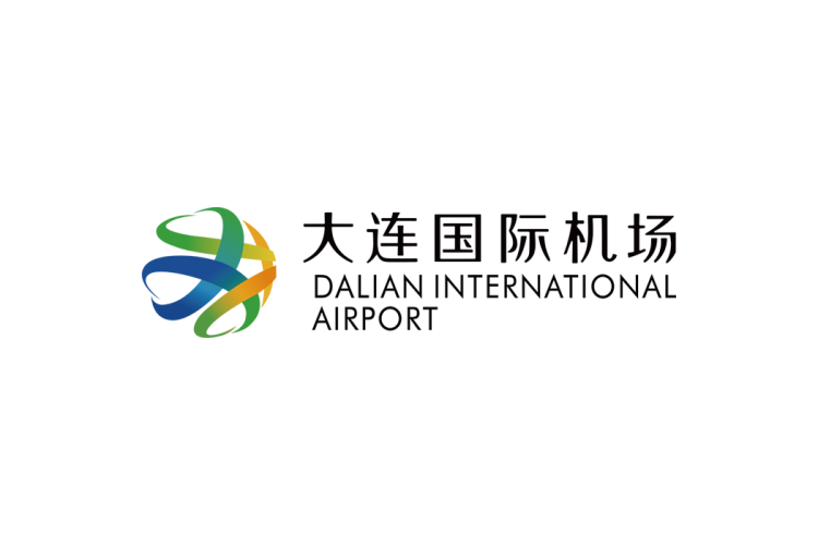 大连国际机场logo矢量标志素材