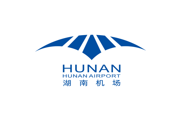 湖南机场logo矢量标志素材
