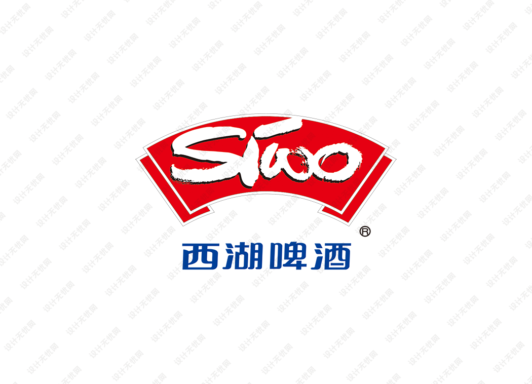 西湖啤酒logo矢量标志素材下载