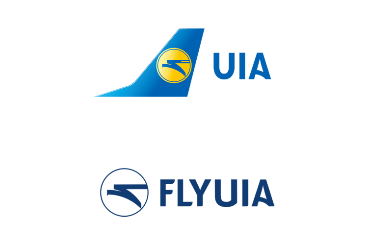 乌克兰国际航空logo矢量标志素材下载