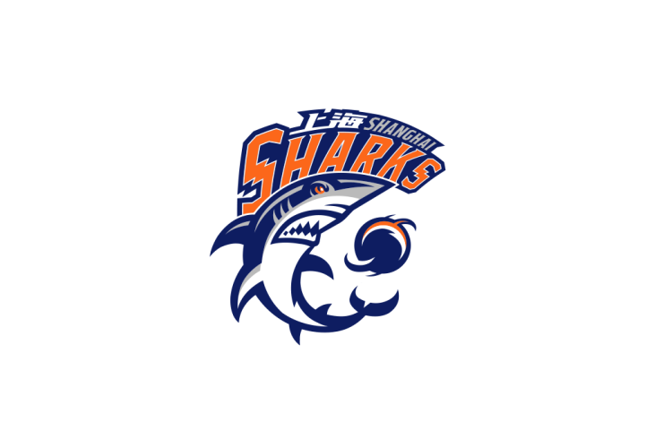 CBA:上海久事大鲨鱼logo矢量标志素材