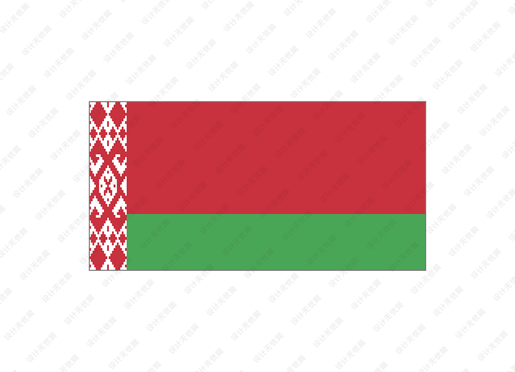白俄罗斯国旗矢量高清素材