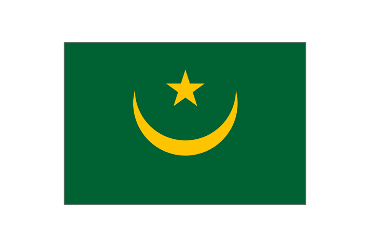 毛里塔尼亚国旗矢量高清素材