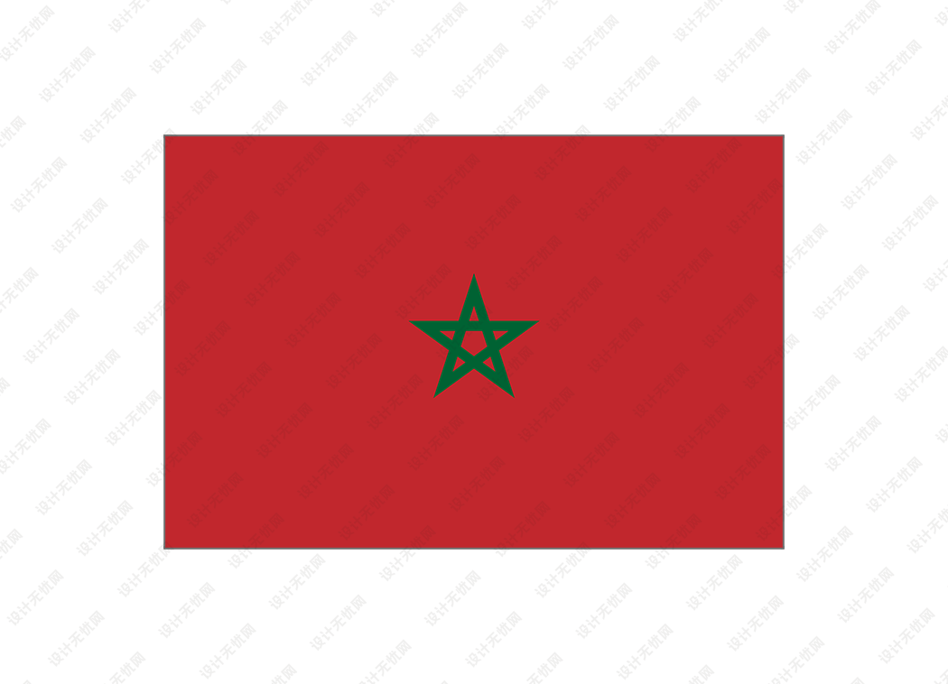 摩洛哥国旗矢量高清素材