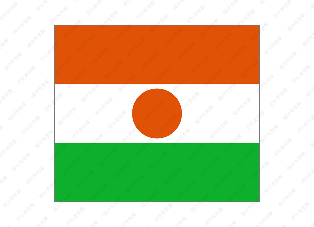 尼日尔国旗矢量高清素材