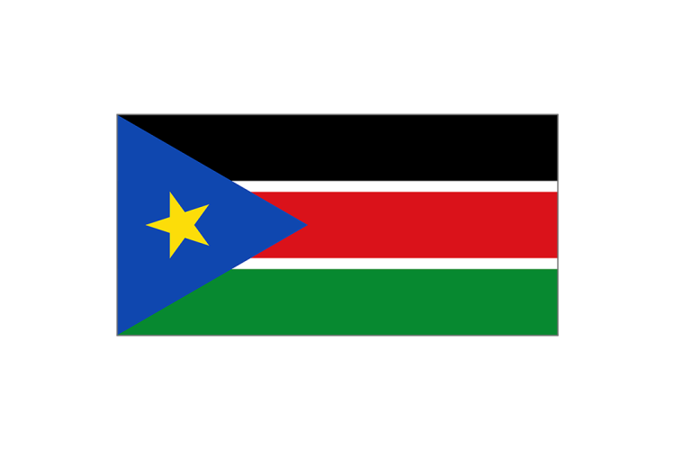 南苏丹国旗矢量高清素材
