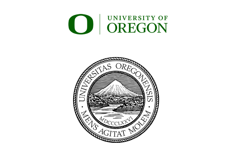 俄勒冈大学（University of Oregon）校徽logo矢量标志素材