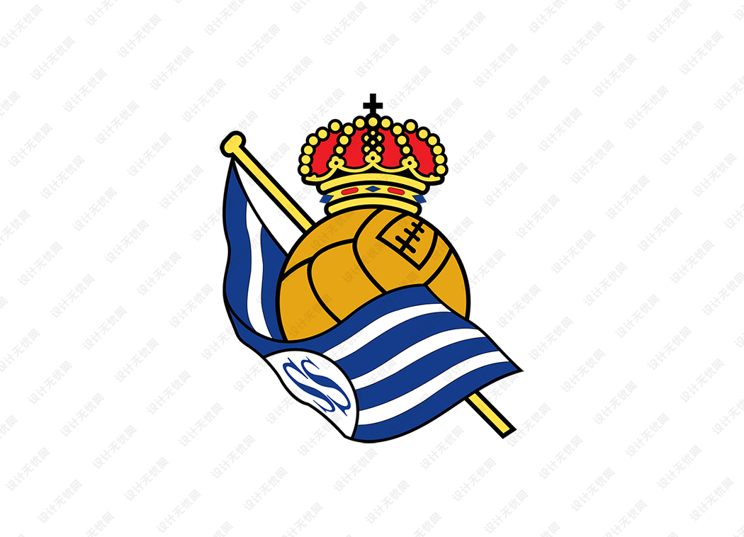 西甲：皇家社会队徽logo矢量素材