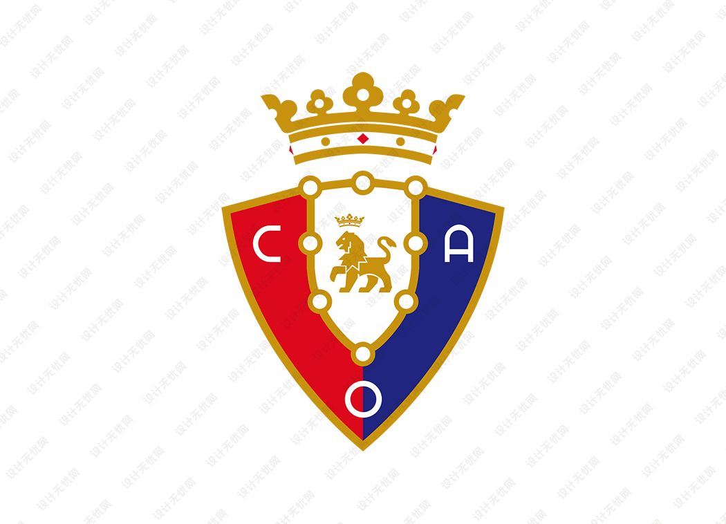 西甲：奥萨苏纳队徽logo矢量素材