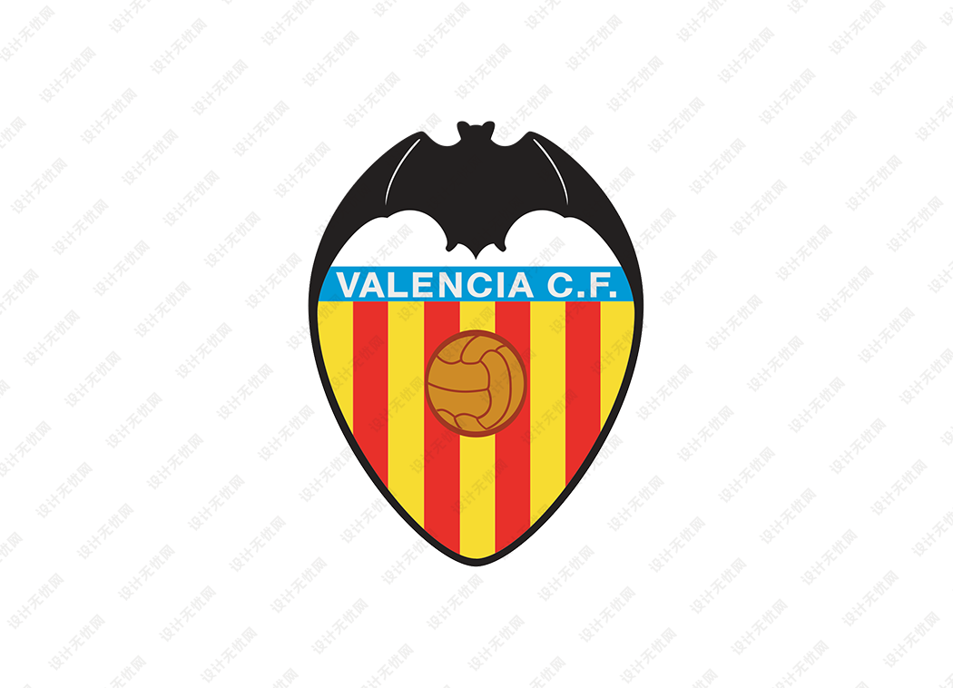 西甲：瓦伦西亚队徽logo矢量素材